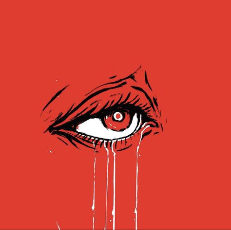 Pitch Canker, Blood Tears, Crying Eyes, Violet Aesthetic, Eye Illustration, Typographic Logo Design, Eyes Artwork, Doodle Tattoo, Blood Art