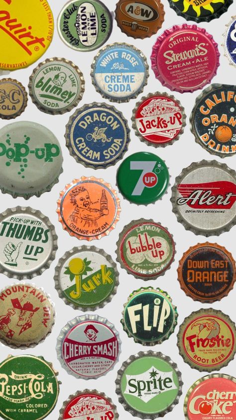 #soda #sodacaps Old Fashion Soda Shop, Soda Shop, A&w Root Beer, Carbonated Water, Food Advertising, Vintage Food, Collage Phone Case, Cream Soda, Lemon Cream