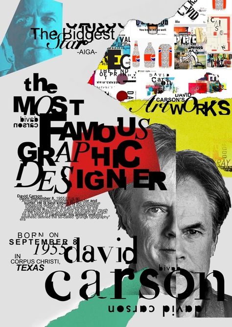 Binus University, David Carson Work, David Carson Typography, David Carson Design, Typography Magazine, Moodboard Design, David Carson, Grunge Posters, Typo Poster