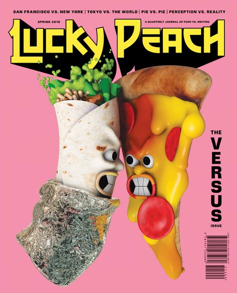 Lucky peach Magazine cover - Jack Sachs Illustration | 3D Animation Lucky Peach Magazine, Lucky Peach, David Chang, Magazine Wall, Its Nice That, Food Magazine, Editorial Design, Magazine Cover, New Work