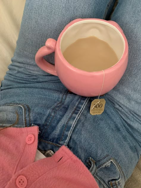 Tea, aesthetic tea, aesthetic pink, pink Pink Tea Aesthetic, Drinking Tea Aesthetic, Tea Mug Aesthetic, Tea Pink Aesthetic, Fuze Tea, Aesthetic Tea, Tea Aesthetic, Pink Coffee Mugs, Sipping Tea