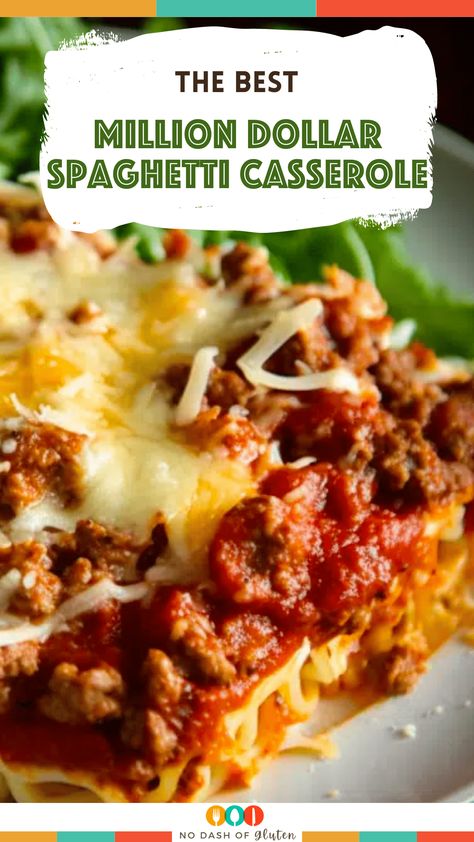 Cbm Million Dollar Pasta, Pasta In Springform Pan, Impossible Spaghetti, Million Dollar Spaghetti With Ricotta, Hamburger Ideas, Million Dollar Spaghetti Casserole, Best Spaghetti Recipe, Italian Sausage Meatballs, Gluten Free Holiday Recipes