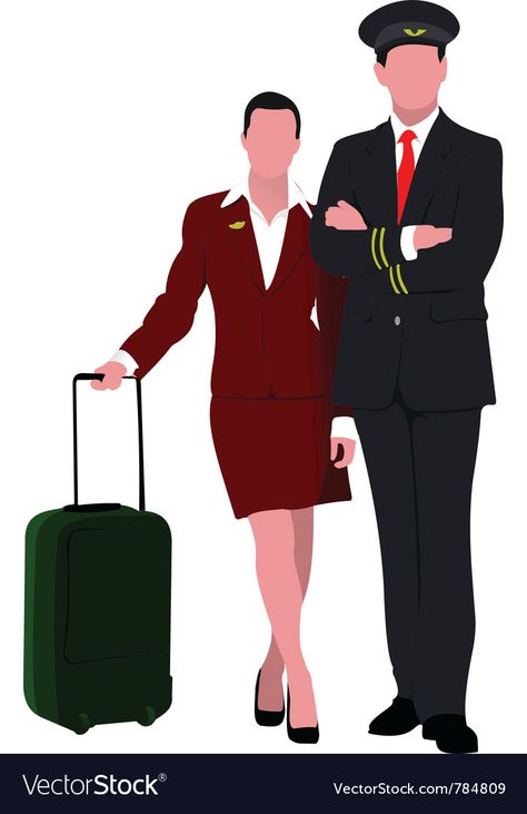 Pilot And Flight Attendant Couple, Pilot Illustration, Wedding Couple Cartoon, Pilot Uniform, Airline Uniforms, Flight Attendant Uniform, Man Sketch, Mens Fashion Classy, Guy Drawing