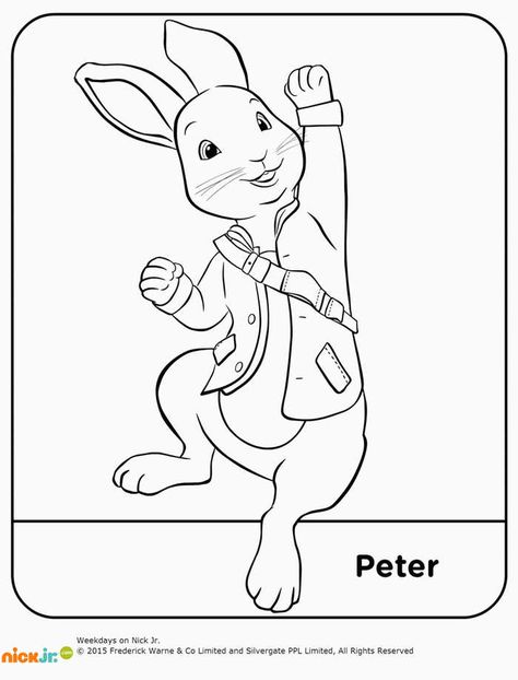 Free Peter Rabbit Coloring Page - Peter Rabbit Coloring Pages For Children Peter Rabbit Drawing, Peter Rabbit Coloring Pages, Rabbit Coloring Pages, Rabbit Printable, Coloring Rocks, Rabbit Coloring, Bunny Coloring, Peter Rabbit Birthday, Peter Rabbit Party