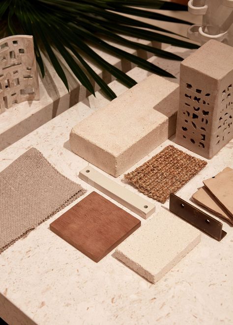 Material Board, Fire Designs, Material Palette, Retail Interior, Red Bricks, Tiger Lily, Objects Design, Retail Design, 인테리어 디자인