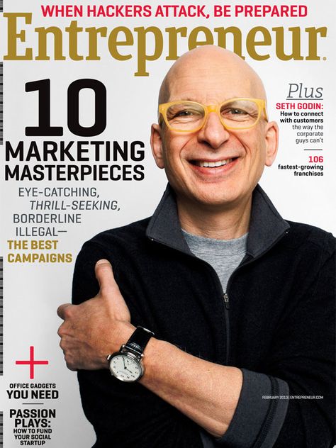 Entrepreneur magazine February 2013  Enjoy reading Entrepreneur Magazine, Creativity Exercises, Seth Godin, Inspirational Articles, Social Entrepreneurship, Small Business Website, Sales Tips, Business Magazine, Time Management Tips