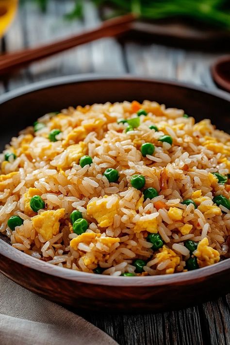 Easy Egg Fried Rice Eggs And Rice Recipes, Rice And Egg Recipe, Easy Egg Fried Rice, Rice Recipes Side, Rice Dishes Recipes, Easy Fried Rice, Shrimp Pasta Salad, Egg Fried Rice, Stir Fry Rice