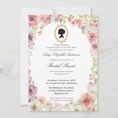 🌸✨ Discover our new collection of floral invitations inspired by the Regency era! 🌸✨ Perfect for any elegant event, from a tea party to a bridal shower. Customize every detail and wow your guests with a touch of sophistication and style. 🌿💌 🛍️ Find more designs in our Zazzle store. Order today and start planning an unforgettable celebration! 🎉✨ #bridalshower #weddinginvitations #personalizedinvitations #weddings2024 #teaparty #regencyera #floraldesign #artsyinvitations #elegantevents #weddi... Classy Invitations, Handmade Invitations, Regency Era, Unique Invitations, Personalized Invitations, Event Invitation, Floral Invitation, Bridal Shower Invitations, Party Planning