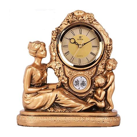 HAOFAY Living Room Tabletop Metal Quartz Clocks, Vintage Retro Muted Desk Clock Shelf Clock Decoration Review Office Desk Clock, Clock Antique, Living Room Clocks, Desk Clocks, Shelf Clock, Mantel Clocks, Antique Clock, Clock Decor, Desk Clock