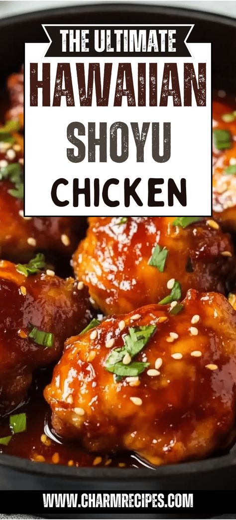 Hawaiian Shoyu Chicken Hawaiian Baked Chicken, Hawaiian Bros Honolulu Chicken, Shoyu Chicken Crockpot, Hawaiian Chicken Wings, Hawaiian Chicken Thighs, Shoyu Chicken Recipe Hawaii, Hawaiian Shoyu Chicken, Bar B Que Chicken, Shoyu Chicken Recipe