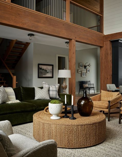 Home Tour | Rustic Meets Organic Elegance in this Modern Ski Chalet by TOM Interior Design Studio — Scout & Nimble Pony Walls, Modern Ski Chalet, Rustic Chalet, Ski House Decor, What Is Interior Design, Chalet Interior Design, Mountain Home Interiors, Modern Chalet, Ski Condo