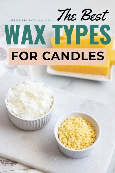 What’s the Best Candle Wax for Homemade Candles? – Candle Making Candle Wax Crafts, Coconut Oil Candle, Candle Tips, Candle Making For Beginners, Palm Wax Candles, Best Candle, Diy Candles Homemade, Wax Candles Diy, Natural Beeswax Candles