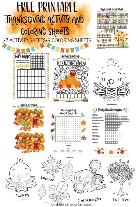 Indoor Thanksgiving Games and Free Activity Sheets Kids Activities Indoor, Thanksgiving Activity Sheets, Bingo Games For Kids, Thanksgiving Kids Table, Thanksgiving Games For Kids, Thanksgiving Worksheets, Thanksgiving Activity, Thanksgiving Words, Thanksgiving Games