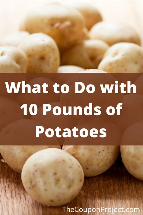 Use these three simple recipes to help you figure out what to do with 10 pounds of potatoes. Freeze Ahead Meals, Make Ahead Freezer Meals, Homemade Pantry, Frozen Potatoes, Just Bake, Potato Side Dishes, How To Cook Potatoes, Best Food Ever, Batch Cooking