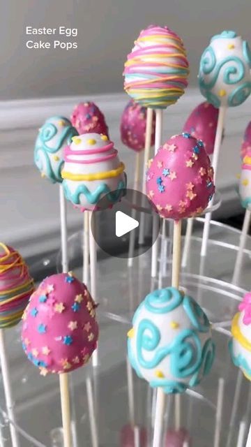 Pastry Paradise on Instagram: "See bio for more baking  Whisking up some Easter magic with these adorable cake pop eggs! 🐰🥚✨  #baking #bakinglove #cakepops #reels" Easter Egg Cake Pops Ideas, Easter Egg Cake Pops, Easter Magic, Bakers Delight, Easter Cake Pops, Making Easter Eggs, Cake Pop Decorating, Dino Eggs, Egg Cake