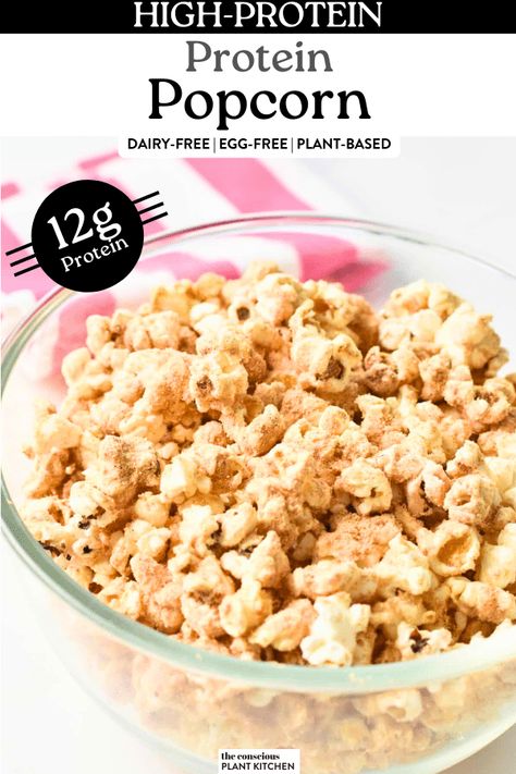 Low Carb Popcorn, Healthy Popcorn Recipes, Low Calorie Popcorn, Keto Popcorn, Protein Popcorn, Conscious Plant Kitchen, Health Lunch, Camp Snacks, Protein Mug Cakes