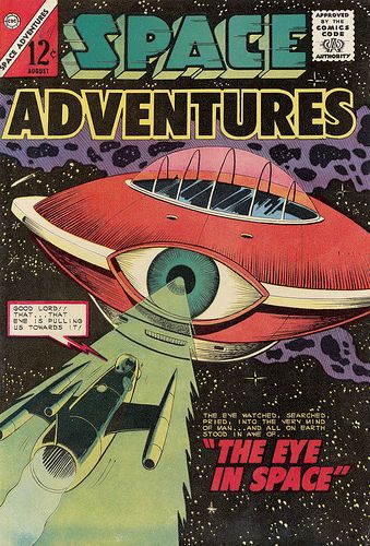 Space Adventures #58 (Charlton, 1964) | Flickr - Photo Sharing! Charlton Comics, Science Fiction Illustration, Sci Fi Comics, Old Comics, Science Fiction Books, Vintage Comic Books, Classic Comics, Retro Comic, Science Fiction Art