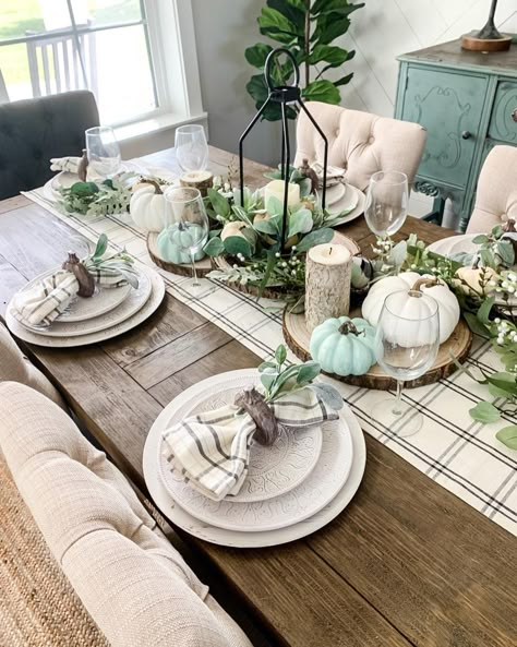 Fall Dining Table, Farmhouse Dining Room Table, Dining Room Table Decor, Fall Thanksgiving Decor, Kitchen Table Decor, Thanksgiving Table Settings, Dining Room Table Set, Fall Table Decor, Thanksgiving Table Decorations