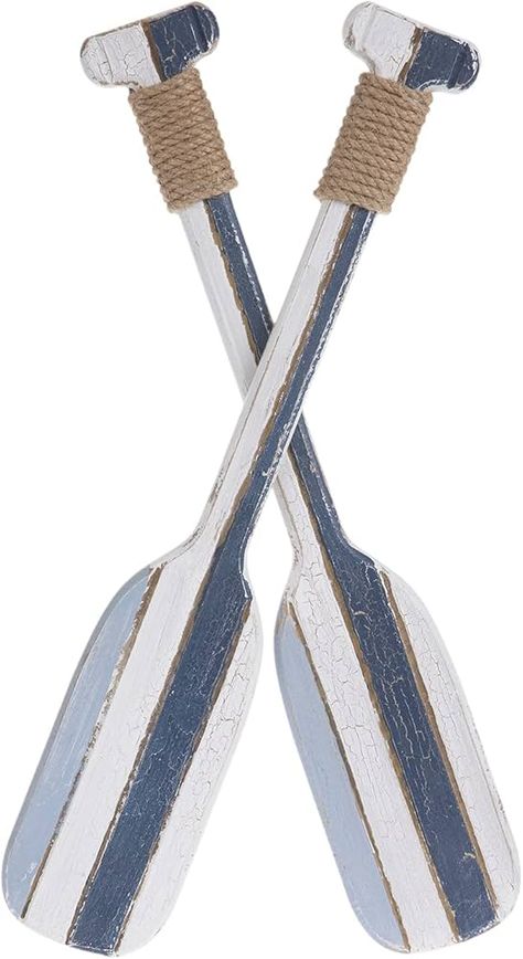 Amazon.com: Hobby Lobby Nautical Ship Boat Paddles Ocean Striped Oars Wood Wall Hanging Home Décor : Home & Kitchen Wooden Oars, Wall Decor Hobby Lobby, Baby Shower Deco, Nautical Wall Decor, Beach Wall Decor, Nautical Home, Lake House Decor, Nautical Wall, Wooden Wall Decor