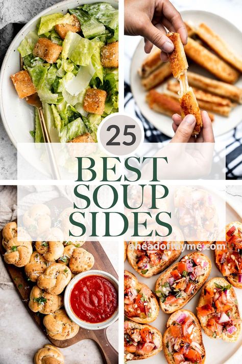 Salad For Soup, Soup Dinner Side Dishes, What To Eat With Soup Dinners, Sides With Soup Simple, Soup And Salad Dinner Party, Soup And Sandwiches Party Ideas, Soups Salads And Sandwiches, Soups And Sandwiches Party Ideas, Soup And Salad Recipes