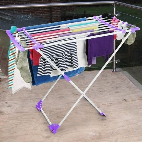 Flexy Drying Stand Bonita Clothes Dryer Stand, Portable Clothes Line, Wall Mounted Clothes Dryer, Pipe Furniture Diy, Cloth Drying Stand, Clothes Dryer Rack, Swimming Pool Decorations, Air Clothes, Drying Stand