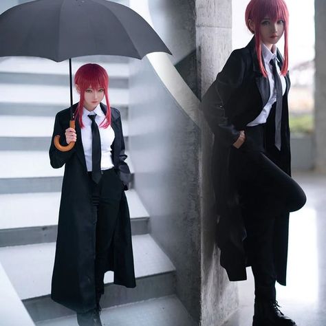 Chainsaw Man Characters, Makima Cosplay, Chainsaw Man Makima, Anime Horror, Cosplay Ideas Women, Horror Ghost, Long Suit, Anime Cosplay Makeup, Male Cosplay