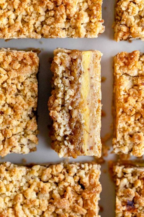 Apple Custard Slices | Jernej Kitchen Grated Apple Recipes, Apple Custard Bars, Apple Crumble Slice, Autumn Traybakes, Caramel Apple Slice, Vegan Custard Slice, Apple Baking Recipes, Vanilla Custard Slice, Custard Slices