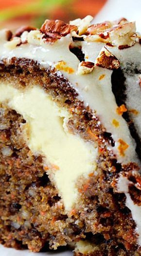 Orange Cream Cheese, Carrot Cakes, Carrot Spice Cake, Orange Glaze, Oreo Dessert, Carrot Cake Recipe, Bundt Cakes Recipes, Cheese Stuffed, Savoury Cake