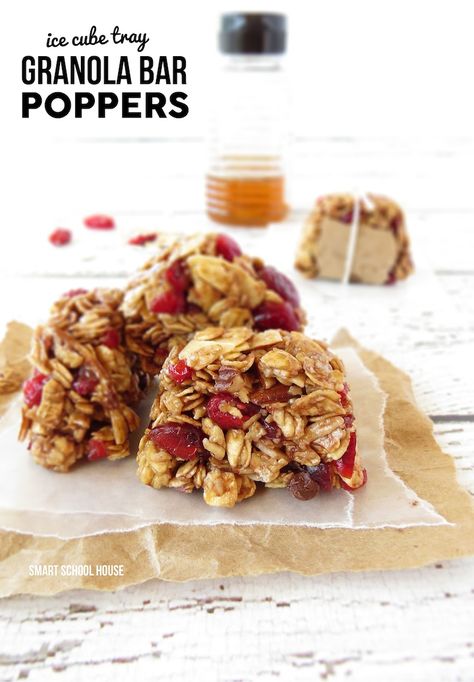 Granola Bar Poppers Cake Courgette, Granola Bites, Smart School House, Granola Recipe Bars, Smart School, Homemade Granola Bars, Granola Bar, School House, Granola Bars