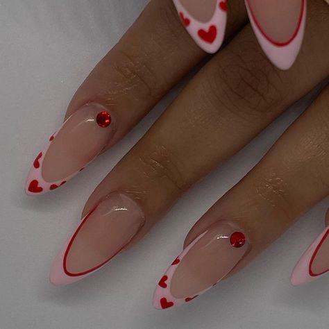 Sweet like sugaaa💕 #nails #nailinspo #nailideas #heartnails #valentinesnails #valentinenails #valentinesdaynails #almondnails | Instagram Valentines Nail Art Designs, Almond Nail Art, Vday Nails, Nails Love, Simple Fall Nails, Hippie Nails, Lavender Nails, Moreno Valley, Nail Designs Valentines