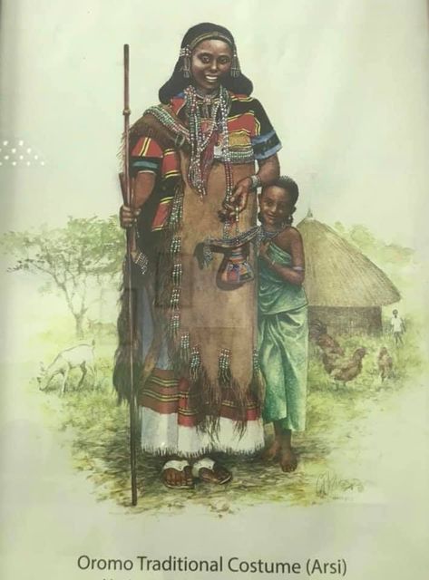 Arsi (Oromo) woman adorned in her traditional costumes.  “Waan aadaa teennaa siinqee tiyya lootii qabadhee Nan injifadha Rabbii kiyya mootii kadhadhee.”  #Arsi #Oromo #Oromia Ethiopia Oromia Ethiopia, Ethiopian Art, Oromo People, History Of Ethiopia, African Women Art, African People, Africa Art, Arabic Calligraphy Art, Free Photoshop