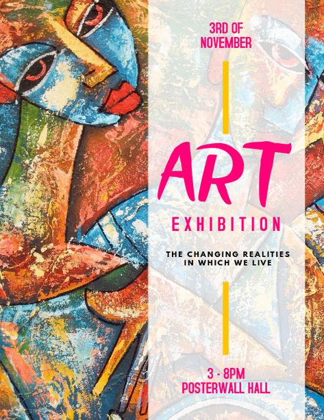 1,230+ Art Exhibit Customizable Design Templates | PosterMyWall Exhibition Brochure Design, Art Exposition Ideas, Exhibition Invitation Design, Museum Flyer, Art Exhibition Poster Design, Art Exhibition Flyer, Exposition Ideas, Art Exhibition Invitation, Exhibition Brochure