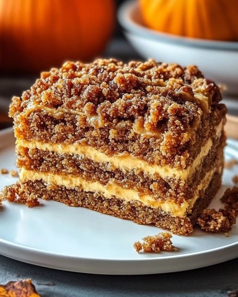 Pumpkin Streusel Coffee Cake, Pumpkin Coffee Cake Recipes, Pumpkin Coffee Cake, Pumpkin Streusel, Pumpkin Crunch Cake, Pumpkin Crunch, Streusel Coffee Cake, Pumpkin Coffee Cakes, Crunch Cake