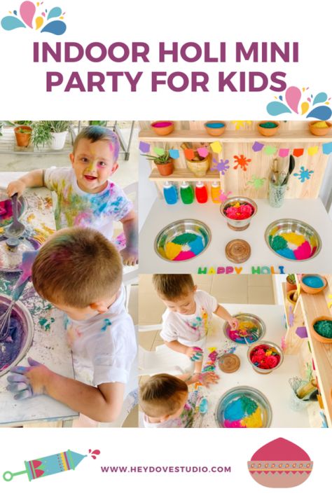 Holi Games For Kids, Holi Activities For Toddlers, Holi Celebration Ideas Kids, Holi Activities For Kids Ideas, Holi Celebration Decoration, Holi Activities, Holi Games, Holi Art, Holi Pichkari