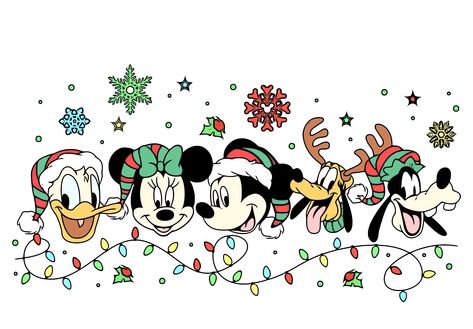 Christmas Wallpaper Laptop Disney, Disney Christmas Designs, Disney Xmas Wallpaper, Disney Christmas Wallpaper Desktop, Disney Sublimation, Christmas Minnie Mouse, Mickey Mouse Crafts, Disney Souvenirs, Minnie Mouse Christmas