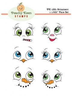 Peachy Keen Stamps, Face Template, Cartoon Eyes, Snowman Faces, Snowman Painting, Eye Painting, Holiday Crafts Christmas, Rock Painting Designs, Cartoon Faces