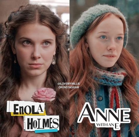 Enola Holmes And Anne With An E, Millie Bobby Brown Movies, Anne White, Gilbert And Anne, Historical Movies, Gilbert Blythe, Anne Shirley, Anne With An E, Enola Holmes