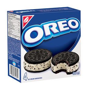 Oreo Ice Cream Sandwiches | songbirdteam | Flickr Oreo Ice Cream Sandwich, Chocolate Candy Brands, Oreo Flavors, Oreo Ice Cream, Frozen Snack, Sleepover Food, Food Png, Junk Food Snacks, Grocery Foods