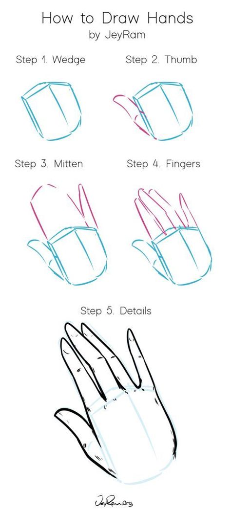 Draw Hands Step By Step, Hands Step By Step, Hand Anatomy, Hands Tutorial, Draw Hands, Drawing Hands, Anime Hands, Body Drawing Tutorial, Seni Dan Kraf