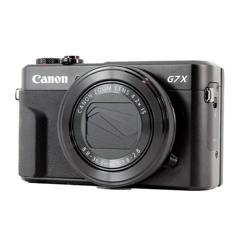 Canon PowerShot G7 X Mark II Digital Camera (Black) 1066C001 - Walmart.com Cannon G7x Camera Mark Ii, Canon G7x Mark Ii Photos, Digi Camera, Canon G7x Mark Ii, Kodak Pixpro, Canon Powershot, Types Of Cameras, Canon Camera, Zoom Lens