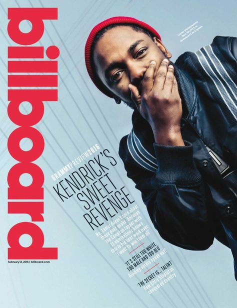 Billboard_Magazine_February_13_2016-1 Compton Rappers, Billboard Magazine, Chris Stapleton, Sweet Revenge, Kendrick Lamar, Revenge, Magazine, Photographer, Music