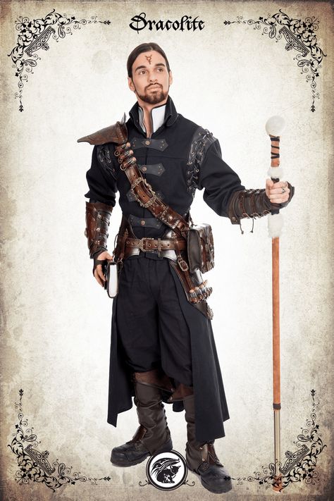 Mage Costume, Male Witches, Ninja Armor, Medieval Clothes, Larp Armor, Character Images, Larp Costume, Steampunk Costume, Pirate Costume