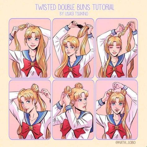 Sailor Moon Hairstyle, Anime Style, Buns, Sailor Moon, I Hope, Moon, Anime, Hair