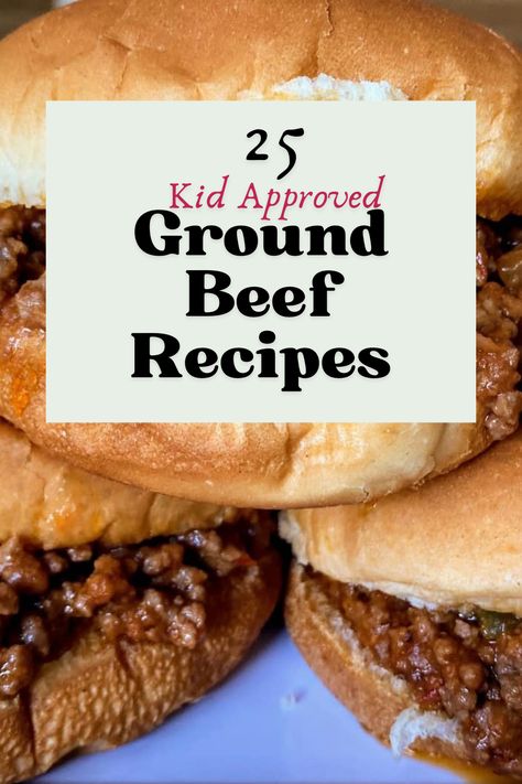 Find your new favorite dinner with these 25 easy and delicious ground beef recipes. These healthy, kid-approved meals are perfect for busy families looking for simple recipes. Ground Beef Recipes For Kids, East Meals, Delicious Ground Beef Recipes, Wonton Taco Cups, Baked Spaghetti Pie, Italian Meat Sauce, Beef Fried Rice, Meatballs And Gravy, Stuffed Peppers Healthy