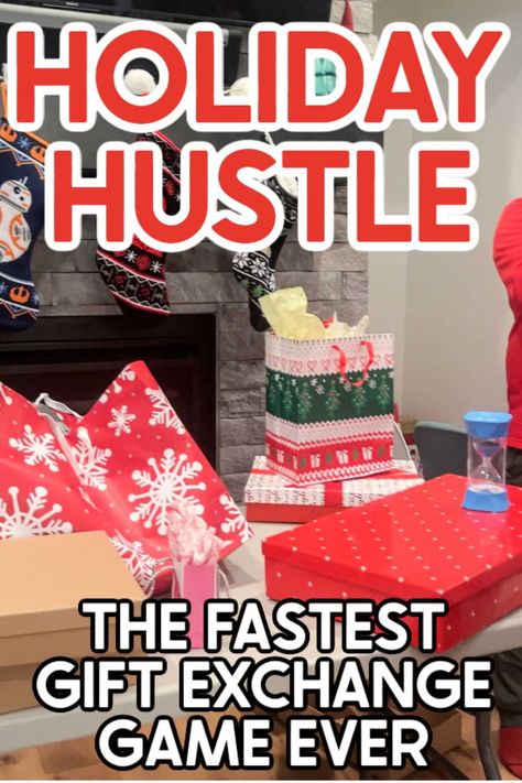 The best gift exchange game because it's fast, like really fast! It's the perfect Christmas party game for office parties and more! Dirty Santa Exchange Game, Rob Your Neighbor Game Ideas, Christmas Exchange Dice Game, Christmas Gift Swap Game, Couple Gift Exchange Challenge, Christmas Sock Exchange Game, Staff Gift Exchange Ideas, Deck Of Cards Gift Exchange Game, Christmas Gift Games Exchange Funny