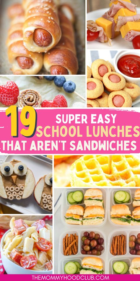 EASY SCHOOL LUNCH IDEAS FOR PICKY EATERS- have a kid, toddler or teen that won't eat anything? Try these super fun and easy lunch ideas that aren't just sandwiches. Kids School Lunches For Picky Eaters, Easy Lunch Picky Eaters, School Lunch Ideas Not Sandwiches, Lunch Food For Picky Eaters, Easy At Home Lunches For Kids, Picky Eater Cold Lunch Ideas, Lunch Ideas Kids Picky Eaters, Lunch Box Ideas For Picky Eaters, Dye Free School Lunch