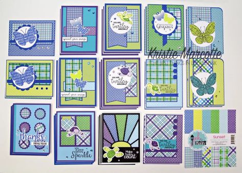 Diy Notecards, Kristie Marcotte, Card Sketches Templates, Card Making Templates, Handmade Card Making, Card Layouts, Best Things In Life, Card Making Tutorials, Scrapbook Sketches