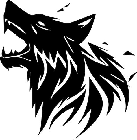 Werewolf Symbol, Wolf Stencil, Wolf Symbol, Dragon Tattoo Sketch, Datsun Car, Wolf Silhouette, Dire Wolf, Free Stencils, Animal Silhouette