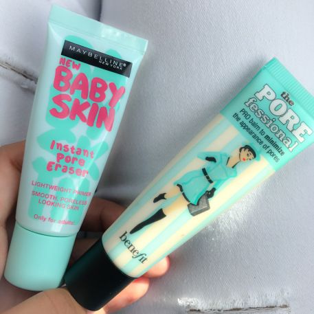 Pore Blurring Primer, Primer For Large Pores, Benefit Pore Primer, Maybelline Primer, Pore Filling Primer, The Pore Fessional Primer, Baby Skin Primer, Benefit Porefessional, Maybelline Baby Skin