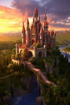 Hi Friends Some Surprise able Thing is waiting for you Chateau Disney, Fantasy Castles, Enchanted Castles, Beast's Castle, Enchanted Kingdom, Fantasy Town, Book Background, Underwater Art, House Design Pictures